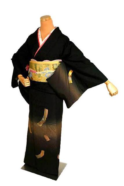 【最高級】新品同様 暈し染め 浮き線唐織地 きりばみ文 公家装束 訪問着 身丈162.5cm 裄丈65.5cm T3449 < 女性ファッション  【最高級】新品同様 暈し染め 浮き線唐織地 きりばみ文 公家装束 訪問着 身丈162.5cm 裄丈65.5cm T3449  < 女性ファッションの