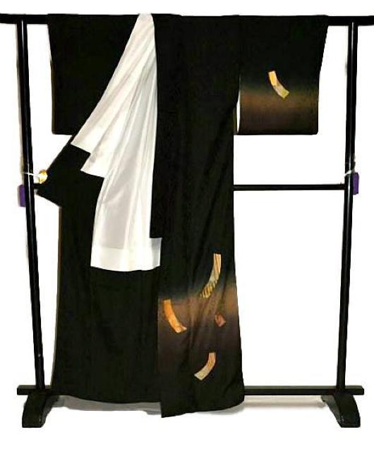 【最高級】新品同様 暈し染め 浮き線唐織地 きりばみ文 公家装束 訪問着 身丈162.5cm 裄丈65.5cm T3449 < 女性ファッション  【最高級】新品同様 暈し染め 浮き線唐織地 きりばみ文 公家装束 訪問着 身丈162.5cm 裄丈65.5cm T3449 < 女性ファッションの