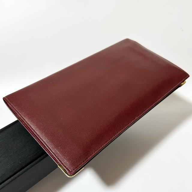 美品 Cartier カルティエ マストライン レザー 二つ折り 長財布 ボルドー < ブランド 美品 Cartier カルティエ マストライン レザー 二つ折り 長財布 ボルドー < ブランドの