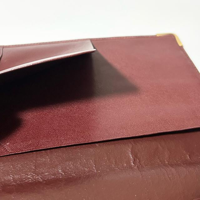 美品 Cartier カルティエ マストライン レザー 二つ折り 長財布 ボルドー < ブランド 美品 Cartier カルティエ マストライン レザー 二つ折り 長財布 ボルドー < ブランドの