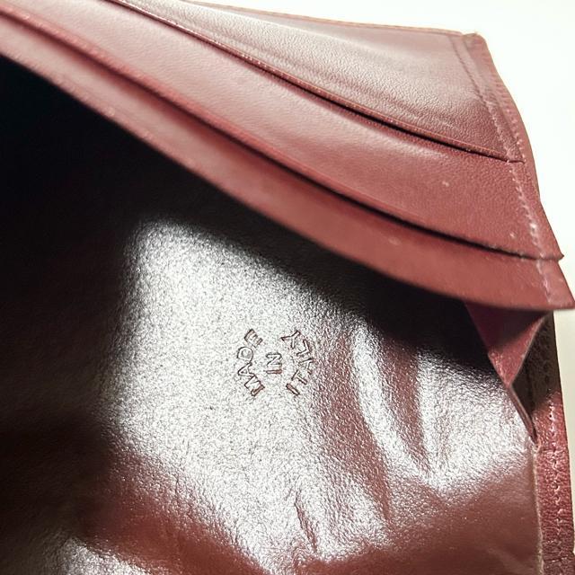 美品 Cartier カルティエ マストライン レザー 二つ折り 長財布 ボルドー < ブランド 美品 Cartier カルティエ マストライン レザー 二つ折り 長財布 ボルドー < ブランドの