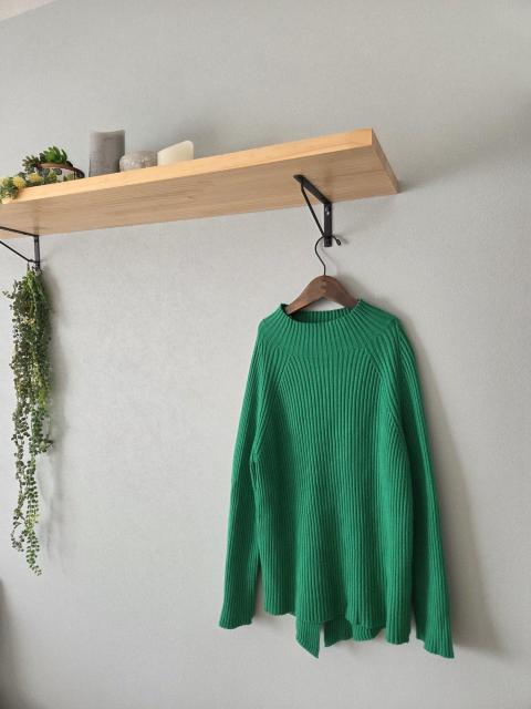 Piacere/ニット★華やかグリーンのリブニット < 女性ファッション Piacere/ニット★華やかグリーンのリブニット < 女性ファッションの