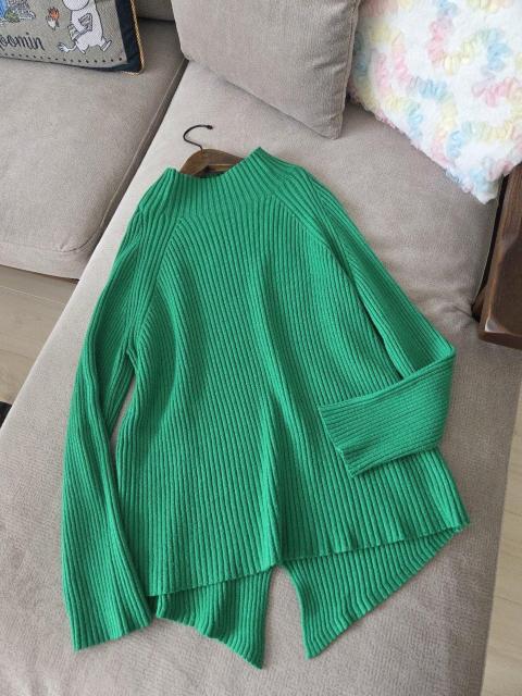 Piacere/ニット★華やかグリーンのリブニット < 女性ファッション Piacere/ニット★華やかグリーンのリブニット < 女性ファッションの