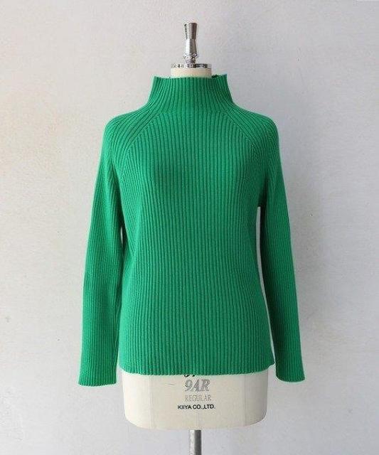 Piacere/ニット★華やかグリーンのリブニット < 女性ファッション Piacere/ニット★華やかグリーンのリブニット < 女性ファッションの