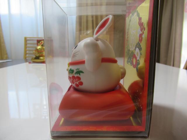 ソーラー スイング 幸せ招き卯 ウサギ 白色 単品 < おもちゃ ソーラー スイング 幸せ招き卯 ウサギ 白色 単品 < おもちゃの