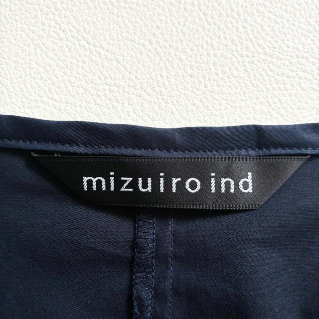 ◆美品◆ミズイロインド◆綿混半袖ワンピース◆チュニック◆フレア◆ロング◆ネイビー < 女性ファッション ◆美品◆ミズイロインド◆綿混半袖ワンピース◆チュニック◆フレア◆ロング◆ネイビー < 女性ファッションの