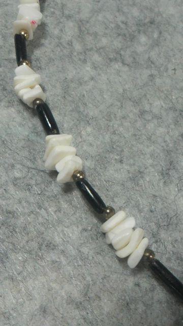 【即決】BLACK×white◆バイカラーシェルネックレス < 女性アクセサリー/時計  【即決】BLACK×white◆バイカラーシェルネックレス < 女性アクセサリー/時計の
