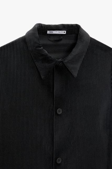 ☆ZARA ザラ プリーツベロア ブレザー シャツ ジャケット オーバーサイズ/メンズ/S☆新品☆2022新作モデル < ブランド ☆ZARA ザラ プリーツベロア ブレザー シャツ ジャケット オーバーサイズ/メンズ/S☆新品☆2022新作モデル < ブランドの