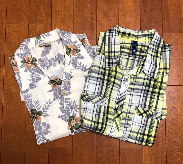 メンズ☆半袖柄シャツ2点セット < 男性ファッション  メンズ☆半袖柄シャツ2点セット  < 男性ファッションの