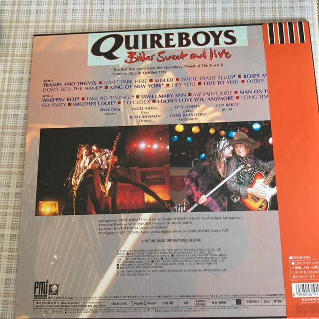 未DVD化 LD クワイア・ボーイズ / ライヴQUIREBOYS < タレントグッズ  未DVD化 LD クワイア・ボーイズ / ライヴQUIREBOYS < タレントグッズの