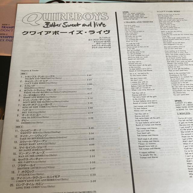 未DVD化 LD クワイア・ボーイズ / ライヴQUIREBOYS < タレントグッズ  未DVD化 LD クワイア・ボーイズ / ライヴQUIREBOYS < タレントグッズの