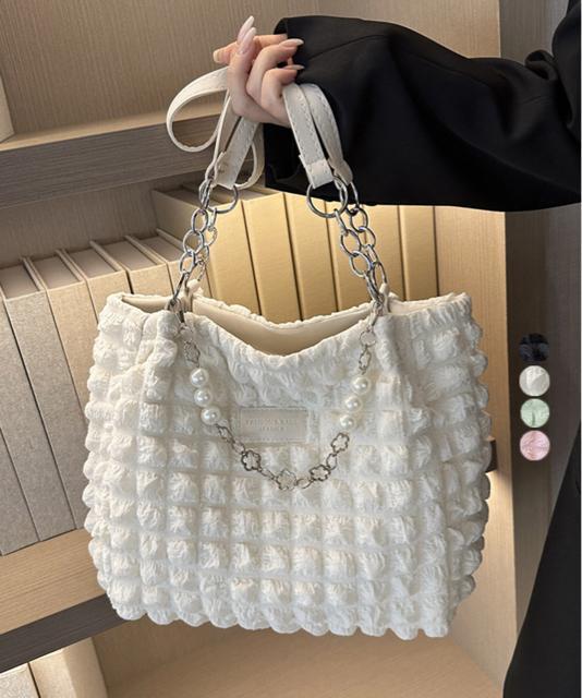 送料無料 新品 ポップコーントートバッグワッフル風バッグ < 女性ファッション  送料無料 新品 ポップコーントートバッグワッフル風バッグ  < 女性ファッションの