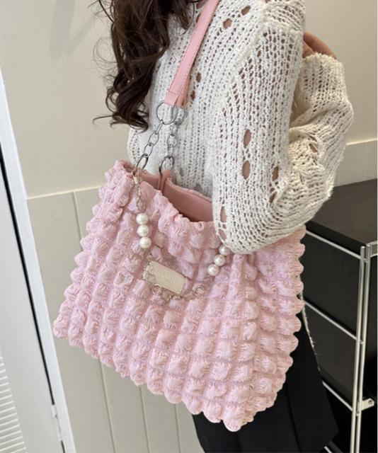 送料無料 新品 ポップコーントートバッグワッフル風バッグ < 女性ファッション  送料無料 新品 ポップコーントートバッグワッフル風バッグ < 女性ファッションの