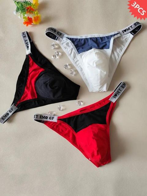 超お買い得990円★メンズセクシーローライズブリーフ3枚セット - ソフトで通気性の良いナイロン素材 フリー < 男性ファッション  超お買い得990円★メンズセクシーローライズブリーフ3枚セット - ソフトで通気性の良いナイロン素材 フリー  < 男性ファッションの