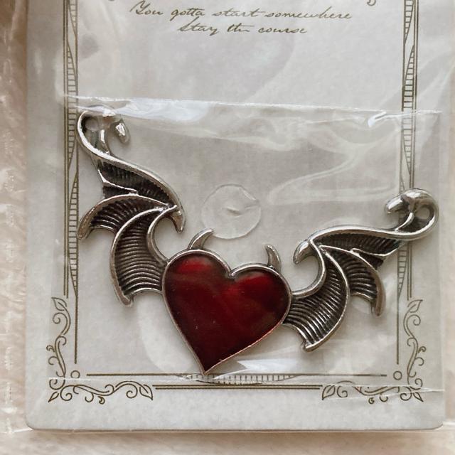 ハート 翼 デコレーション パーツ ハンドメイド ゴシック ロック チャーム 赤 N2m < ペット/手芸/園芸 ハート 翼 デコレーション パーツ ハンドメイド ゴシック ロック チャーム 赤 N2m < ペット/手芸/園芸の