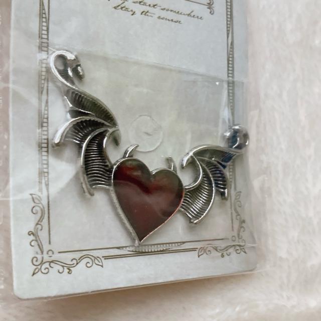 ハート 翼 デコレーション パーツ ハンドメイド ゴシック ロック チャーム 赤 N2m < ペット/手芸/園芸 ハート 翼 デコレーション パーツ ハンドメイド ゴシック ロック チャーム 赤 N2m < ペット/手芸/園芸の