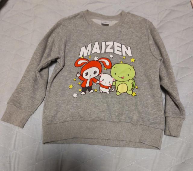 長袖トレーナー マイゼンシスターズ グレー やや薄手 秋冬 140cm < キッズ/ベビー  長袖トレーナー マイゼンシスターズ グレー やや薄手 秋冬 140cm < キッズ/ベビーの