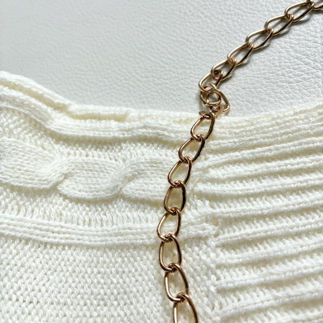 ◆新品◆アース◆ケーブル編みニットチュニック◆ワンピース◆白◆ゆったり◆フリー < ブランド ◆新品◆アース◆ケーブル編みニットチュニック◆ワンピース◆白◆ゆったり◆フリー < ブランドの