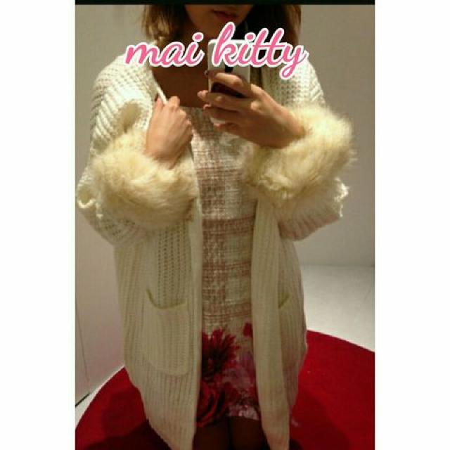 袖ファーカーディガン < ブランド  袖ファーカーディガン < ブランドの