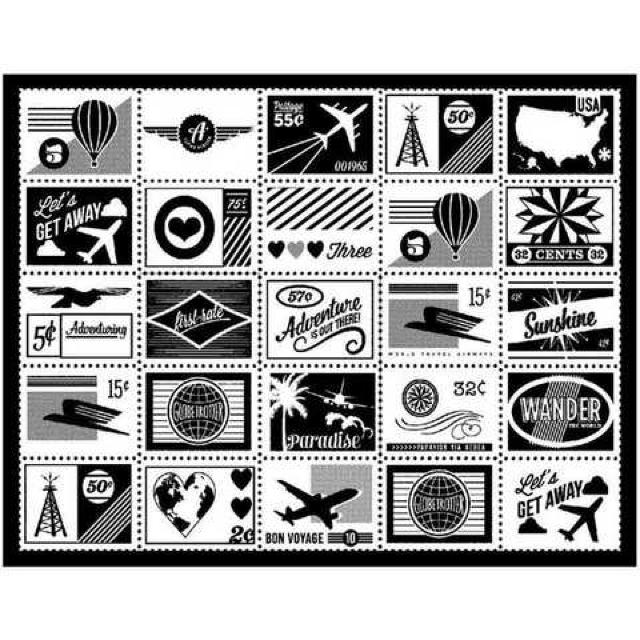 海外輸入飛行機気球切手風トラベルコラージュクリングスタンプ < インテリア/ライフ  海外輸入飛行機気球切手風トラベルコラージュクリングスタンプ  < インテリア/ライフの