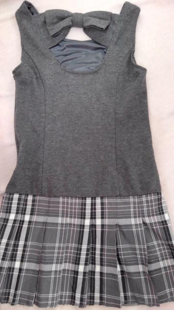 ♪ワンピ今大流行キララメ付プリ-ッ後ろリボン送料半額♪ヽ(´▽`)/ < 女性ファッション  ♪ワンピ今大流行キララメ付プリ-ッ後ろリボン送料半額♪ヽ(´▽`)/  < 女性ファッションの