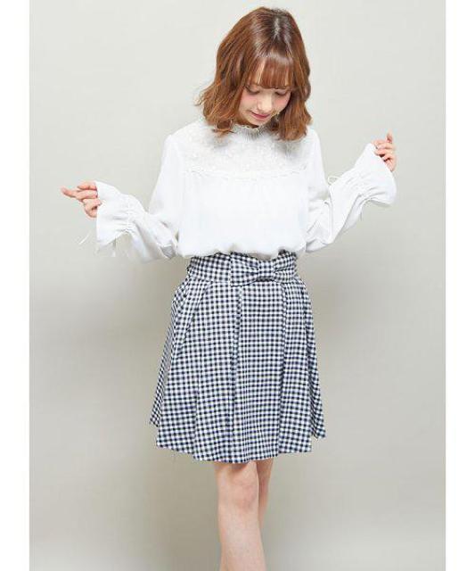 新品☆イング*リボンベルト付きスカパン < ブランド 新品☆イング*リボンベルト付きスカパン < ブランドの