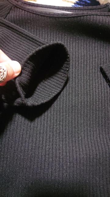 最終値下※strawberry-fields ストロベリーフィールズ 5部袖ボートネックリブニット ブラック < ブランド 最終値下※strawberry-fields ストロベリーフィールズ 5部袖ボートネックリブニット ブラック < ブランドの