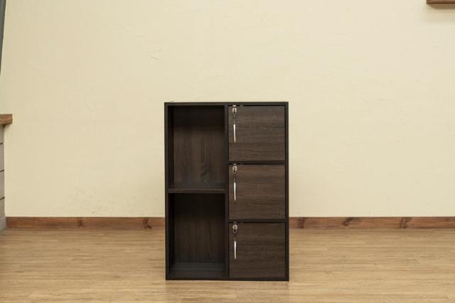 【送料無料】マルチラック 鍵付き 収納 大容量 木目調 棚 < インテリア/ライフ  【送料無料】マルチラック 鍵付き 収納 大容量 木目調 棚 < インテリア/ライフの