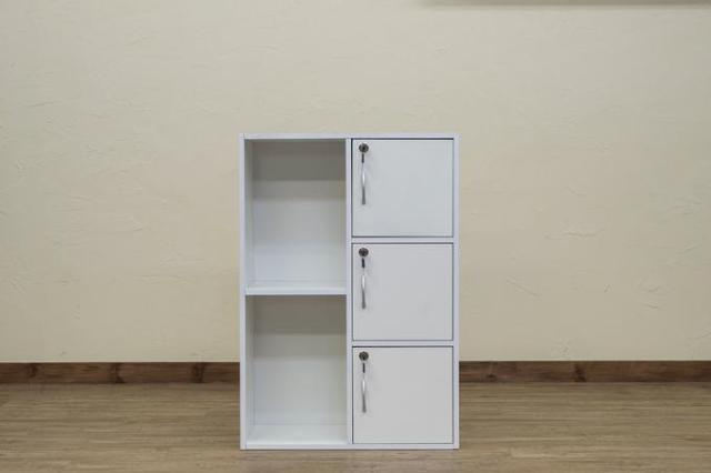 【送料無料】マルチラック 鍵付き 収納 大容量 木目調 棚 < インテリア/ライフ  【送料無料】マルチラック 鍵付き 収納 大容量 木目調 棚 < インテリア/ライフの