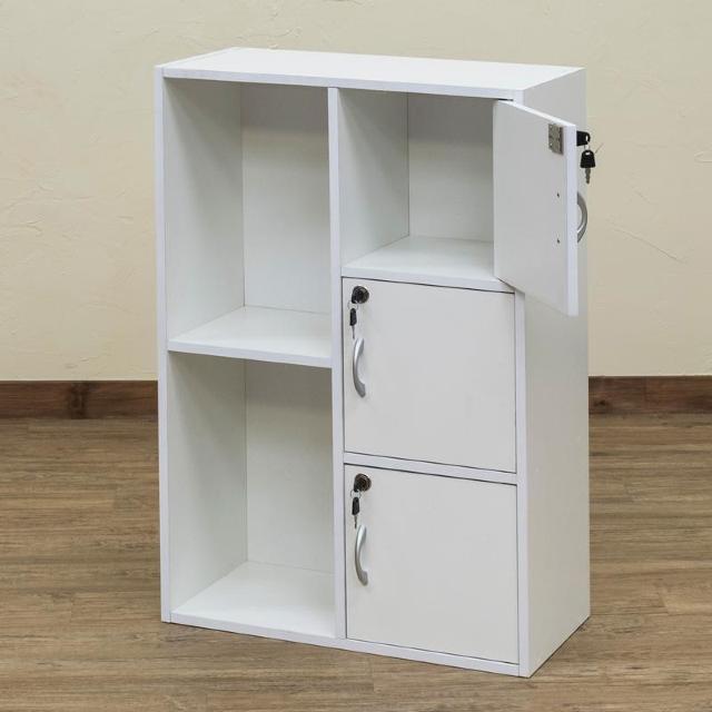 【送料無料】マルチラック 鍵付き 収納 大容量 木目調 棚 < インテリア/ライフ  【送料無料】マルチラック 鍵付き 収納 大容量 木目調 棚 < インテリア/ライフの