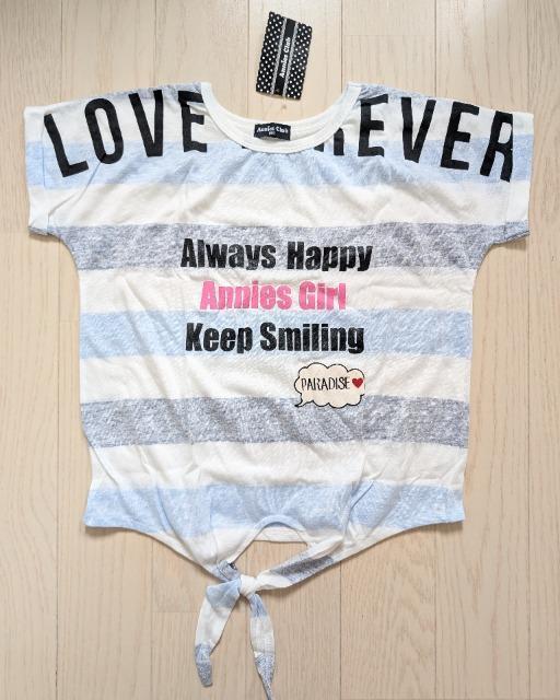 150★Annies Club★裾しばり★ボーダーTシャツ★新品★送料無料 < キッズ/ベビー  150★Annies Club★裾しばり★ボーダーTシャツ★新品★送料無料  < キッズ/ベビーの