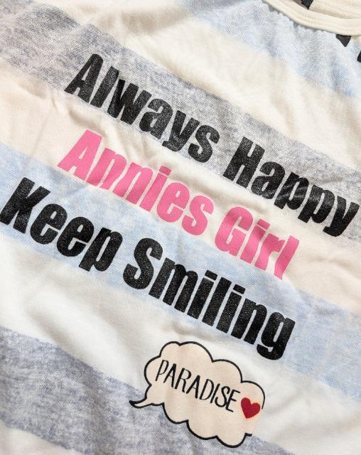 150★Annies Club★裾しばり★ボーダーTシャツ★新品★送料無料 < キッズ/ベビー  150★Annies Club★裾しばり★ボーダーTシャツ★新品★送料無料 < キッズ/ベビーの