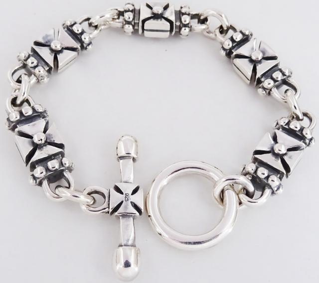 5キューブクロスブレス シルバー925 < 男性アクセサリー/時計  5キューブクロスブレス シルバー925 < 男性アクセサリー/時計の