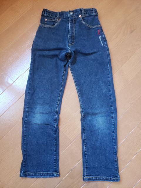 ☆美品☆pappパプ☆ストレッチストレートジーンズ☆130 < キッズ/ベビー  ☆美品☆pappパプ☆ストレッチストレートジーンズ☆130  < キッズ/ベビーの