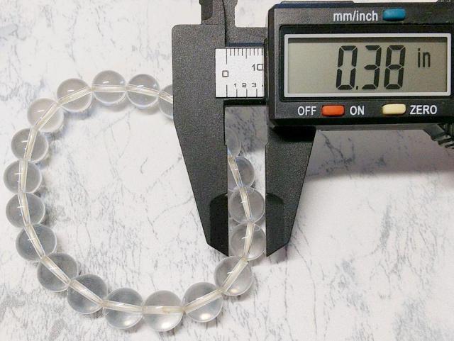 水晶 ブレスレット 玉径約10mm 内周約17.5cm クリスタル 天然石 < 女性アクセサリー/時計  水晶 ブレスレット 玉径約10mm 内周約17.5cm クリスタル 天然石 < 女性アクセサリー/時計の