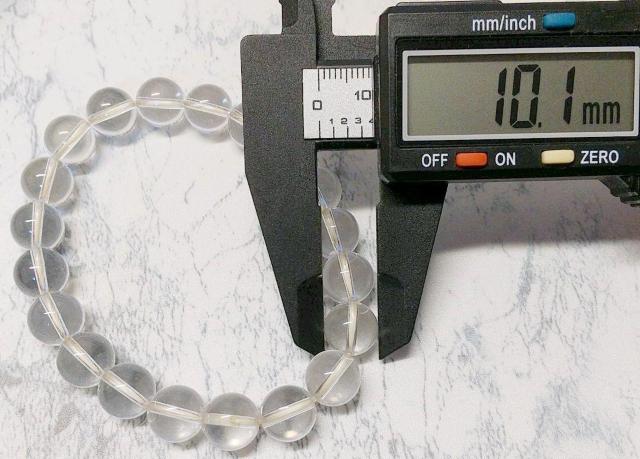 水晶 ブレスレット 玉径約10mm 内周約17.5cm クリスタル 天然石 < 女性アクセサリー/時計  水晶 ブレスレット 玉径約10mm 内周約17.5cm クリスタル 天然石 < 女性アクセサリー/時計の