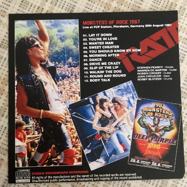 輸入盤 ラット Ratt / Monsters Of Rock 1987 In Germany < タレントグッズ  輸入盤 ラット Ratt / Monsters Of Rock 1987 In Germany < タレントグッズの