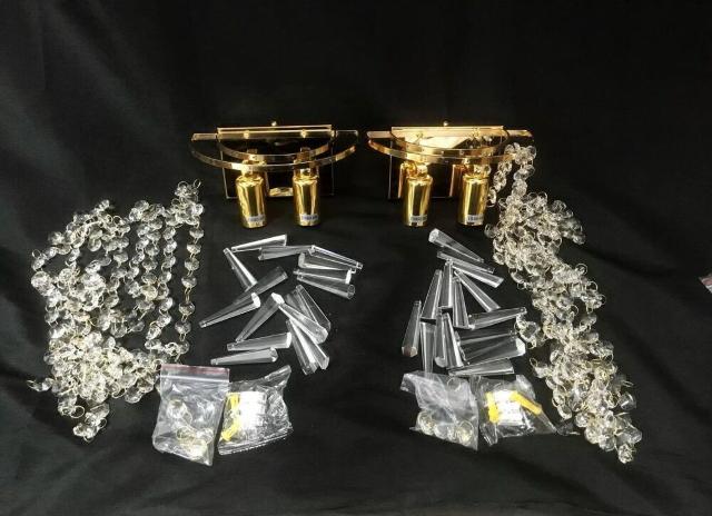 クリスタルガラス製 シャンデリア 2個セット < 家電/AV クリスタルガラス製 シャンデリア 2個セット < 家電/AVの