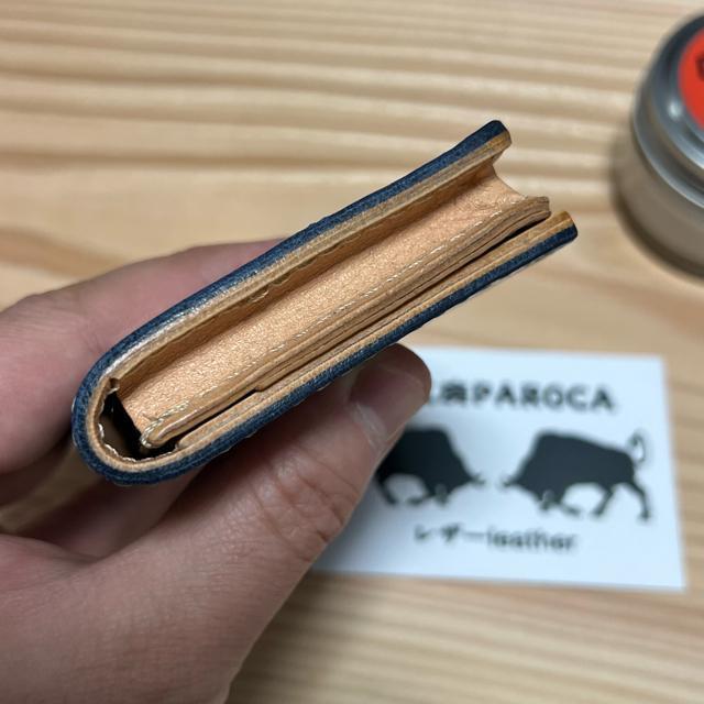 新品未使用 ネイビー ブライドレザー ヌメ革本革 フルレザー名刺入れ 40枚 カードケース < 男性ファッション  新品未使用 ネイビー ブライドレザー ヌメ革本革 フルレザー名刺入れ 40枚 カードケース < 男性ファッションの