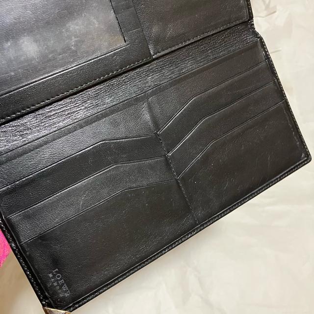 【ヴィンテージ】【LOEWE / ロエベ】 レザー / 長財布(小銭入れなし) 札入れ カード入れ < ブランド 【ヴィンテージ】【LOEWE / ロエベ】 レザー / 長財布(小銭入れなし) 札入れ カード入れ < ブランドの