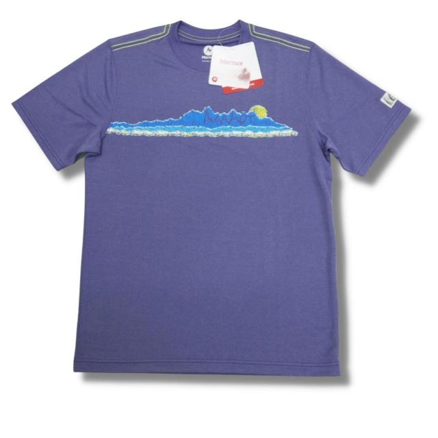 即買☆マーモット BNV/Mサイズ マウンテン プリントTシャツ ベリー 速乾 吸汗 UVケア 登山 送料無料 < ブランド 即買☆マーモット BNV/Mサイズ マウンテン プリントTシャツ ベリー 速乾 吸汗 UVケア 登山 送料無料 < ブランドの