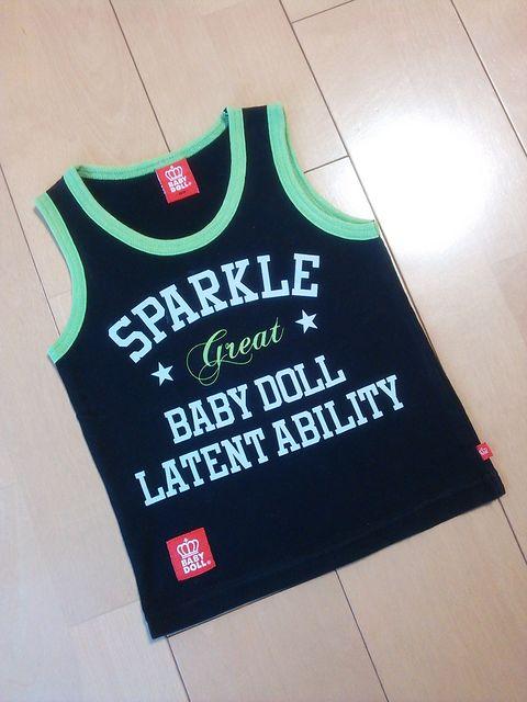中古タンクトップ黒×黄緑100ベビードールBABYDOLLベビド < ブランド  中古タンクトップ黒×黄緑100ベビードールBABYDOLLベビド < ブランドの
