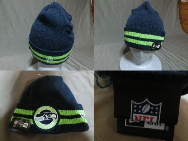 USA購入 NEWERA シアトルシーホークス ニットキャップ < 男性ファッション  USA購入 NEWERA シアトルシーホークス ニットキャップ < 男性ファッションの