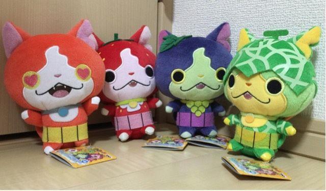 妖怪ウォッチ コロっとまんまるぬいぐるみ フルーツニャン 全4種 < おもちゃ  妖怪ウォッチ コロっとまんまるぬいぐるみ フルーツニャン 全4種  < おもちゃの