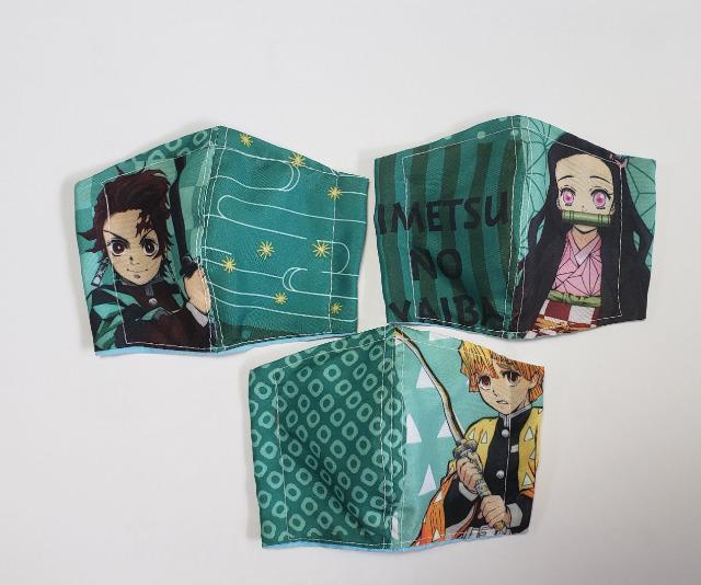 【ラスト】【超レア柄】 XS25涼 鬼滅の刃 3枚set(*^^*)ハンドメイド  < 女性ファッション  【ラスト】【超レア柄】 XS25涼 鬼滅の刃 3枚set(*^^*)ハンドメイド  < 女性ファッションの