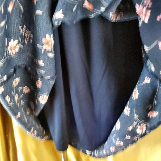 込み★FUN★花柄!七分袖フリルロングワンピース★F★ < 女性ファッション  込み★FUN★花柄!七分袖フリルロングワンピース★F★ < 女性ファッションの