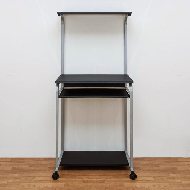 【送料無料】棚付きPCデスク 幅60cm 収納 パソコン キャスター付き < インテリア/ライフ 【送料無料】棚付きPCデスク 幅60cm 収納 パソコン キャスター付き < インテリア/ライフの