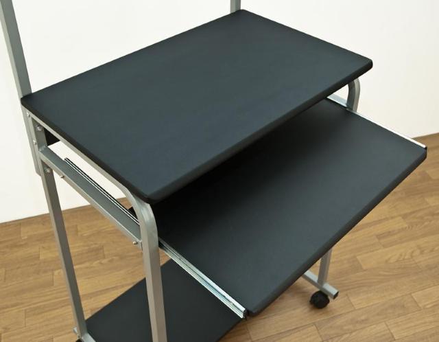 【送料無料】棚付きPCデスク 幅60cm 収納 パソコン キャスター付き < インテリア/ライフ 【送料無料】棚付きPCデスク 幅60cm 収納 パソコン キャスター付き < インテリア/ライフの