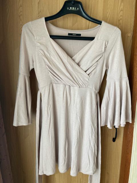 1976.デュラス☆トップス☆紐リボン☆薄ベージュ < 女性ファッション  1976.デュラス☆トップス☆紐リボン☆薄ベージュ  < 女性ファッションの