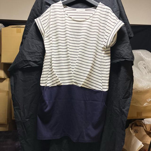 【ローリーズファーム】 ストライプ / ノースリーブ ワンピース・チュニック L < ブランド 【ローリーズファーム】 ストライプ / ノースリーブ ワンピース・チュニック L < ブランドの